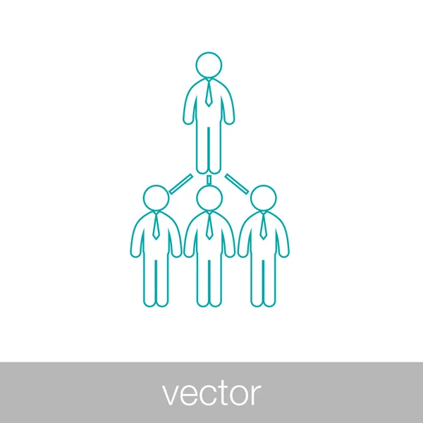 Ícone de rede - ícone de rede empresarial - ícone de rede empresarial — Vetor de Stock