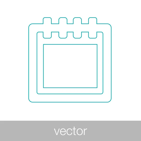 Icono de calendario - Icono de horario — Archivo Imágenes Vectoriales