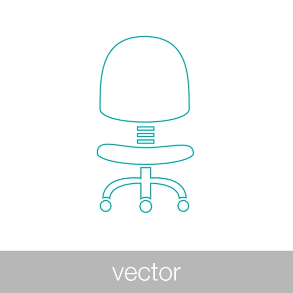 Moderno vector oficina silla gráfico — Archivo Imágenes Vectoriales