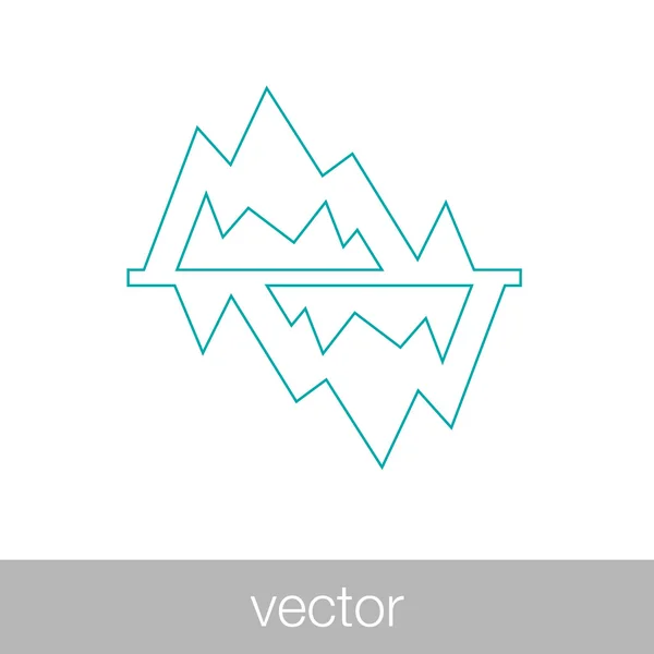 Crescimento - ícone do conceito de plano de fluxo de caixa. Gráfico de ilustração de stock w — Vetor de Stock