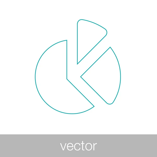 Kreisdiagramm Web-Icon - Kuchendiagramm Web-Icon - Geschäftsdaten a — Stockvektor