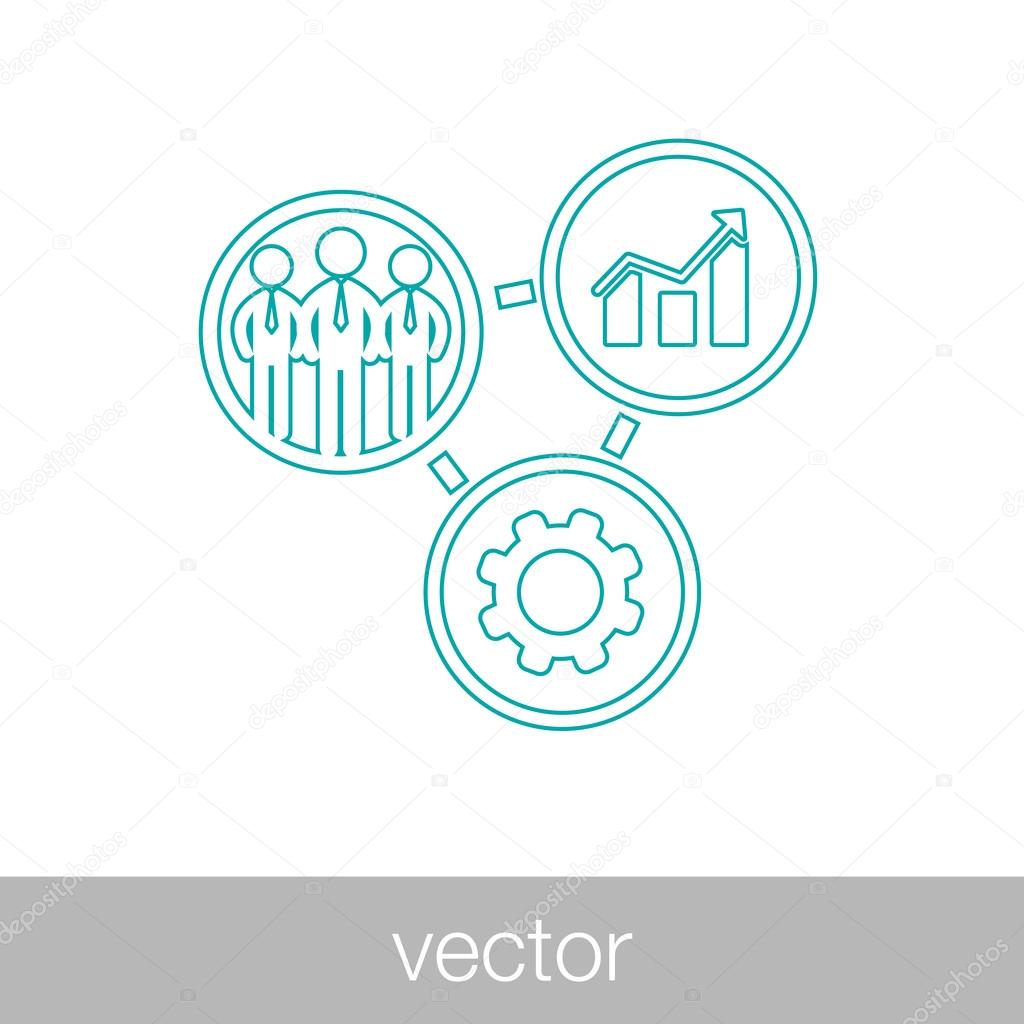 Business icon - Process of development and production icon