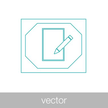 Belgeler - iş sözleşmesi illüstrasyon simge kavramı Flat