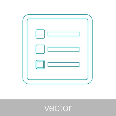 Görevler - düğme - hisse senedi illüstrasyon - görevler listesi simgesini - checklis