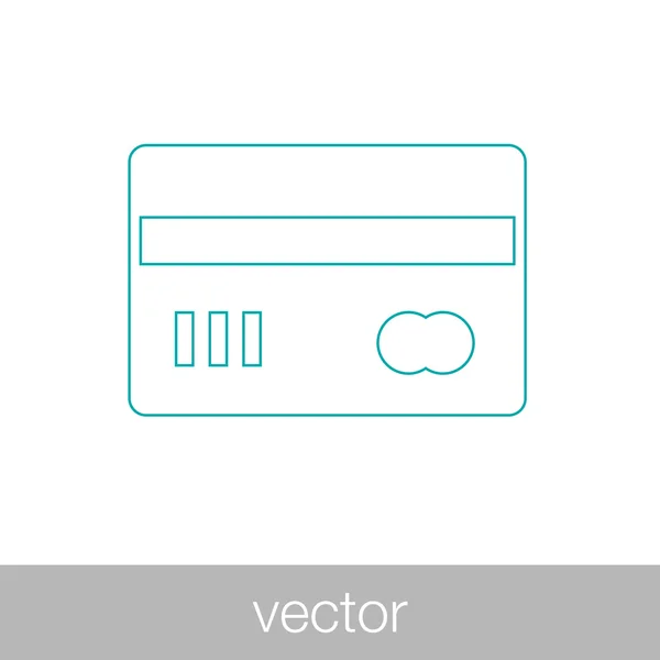 Kreditkarten-Symbol - Plastikgeld-Symbol - Finanzsymbol — Stockvektor