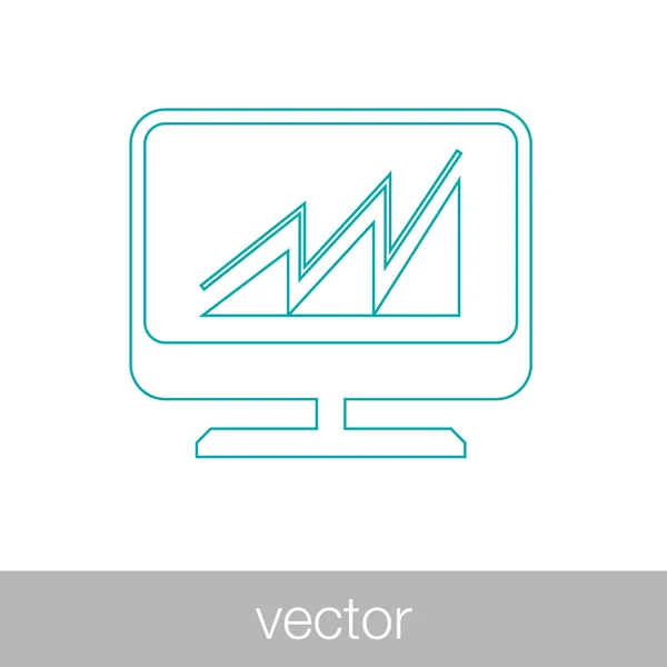 Icono del concepto de presentación. Icono de concepto de presentación empresarial. S — Vector de stock