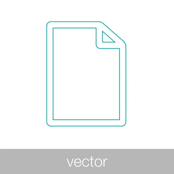 Documentos - Contrato de empresa Ilustração ícone conceito em plano — Vetor de Stock