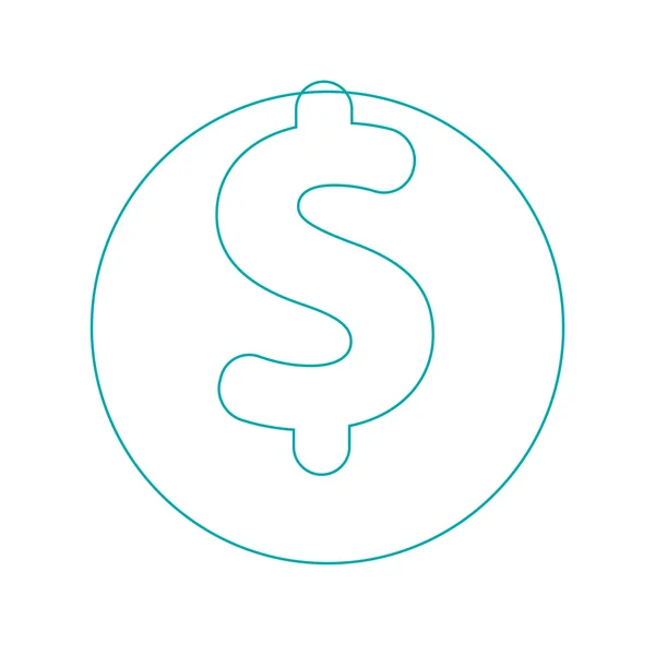 Geld Icon - financiële pictogram — Stockvector