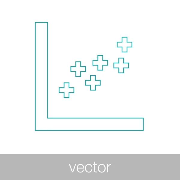 Wachstum - Cashflow-Plan-Konzept-Symbol. Aktienillustration Grafik w — Stockvektor