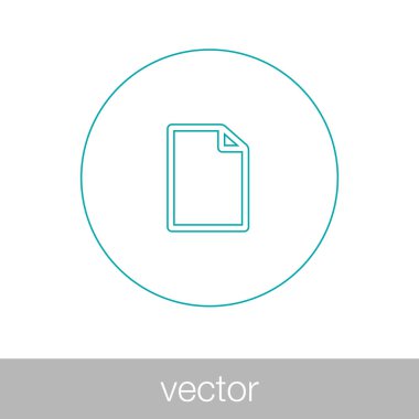 Belgeler - iş sözleşmesi illüstrasyon simge kavramı Flat