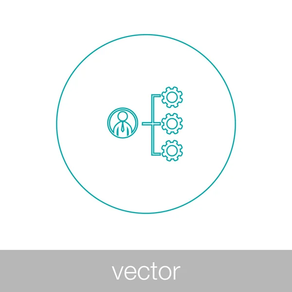 Tareas de producción Icono — Vector de stock