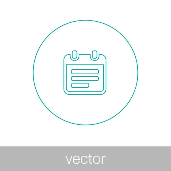 Notepad icon — Stock Vector