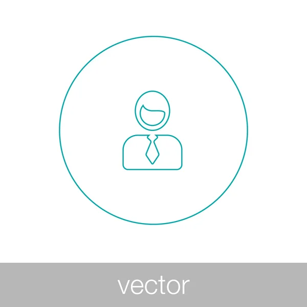 Icono de avatar. perfil de las personas silueta icono concepto . — Archivo Imágenes Vectoriales