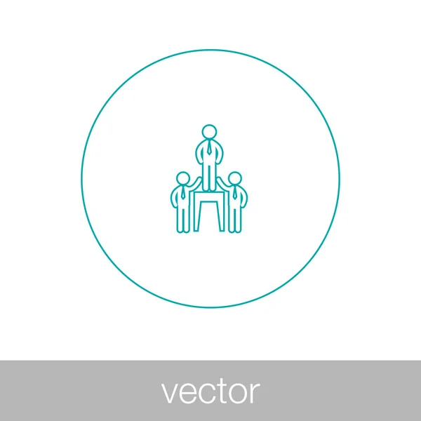 Icono de red - icono de red empresarial - icono de red empresarial — Vector de stock