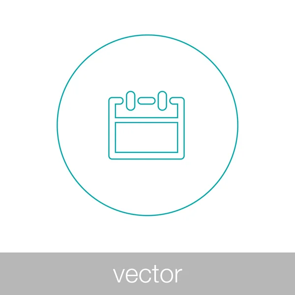 Значок календаря - значок расписания — стоковый вектор