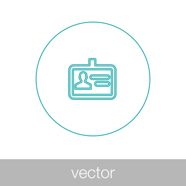Identificatiekaart Icon - gast pictogram Id — Stockvector