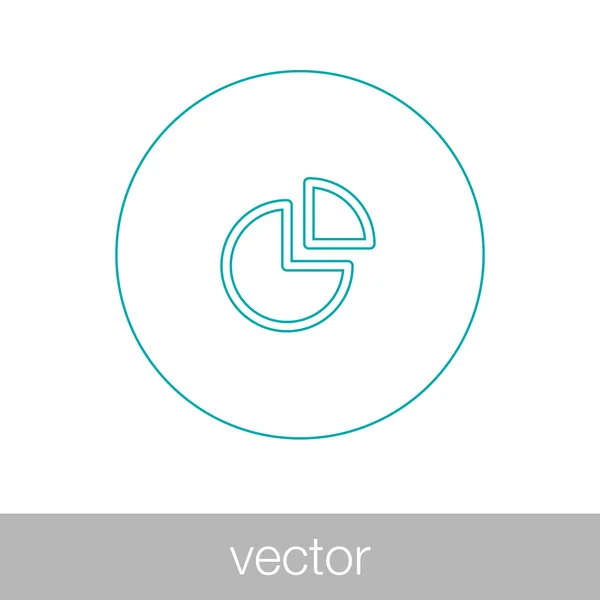 Kreisdiagramm Web-Icon - Kuchendiagramm Web-Icon - Geschäftsdaten a — Stockvektor