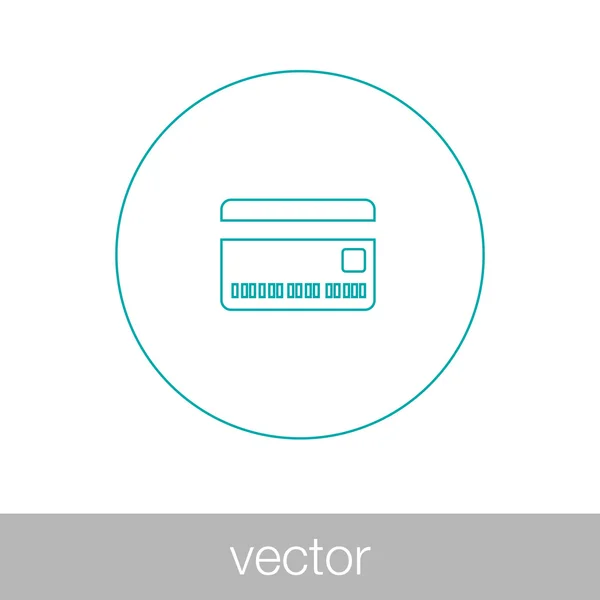 Kreditkarten-Symbol - Plastikgeld-Symbol - Finanzsymbol — Stockvektor