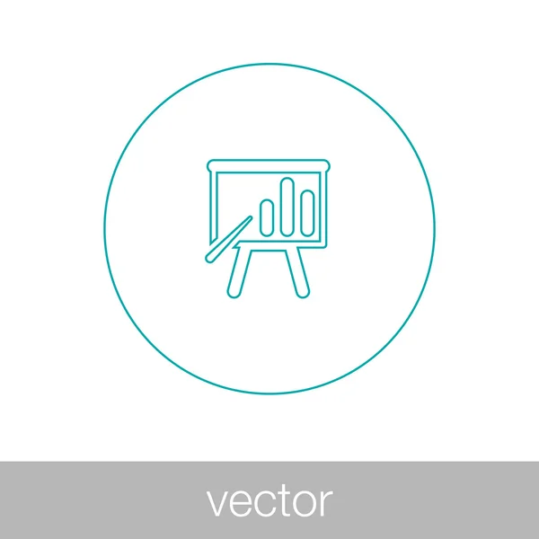 Icona del concetto di presentazione. Icona del concetto di presentazione aziendale. S — Vettoriale Stock