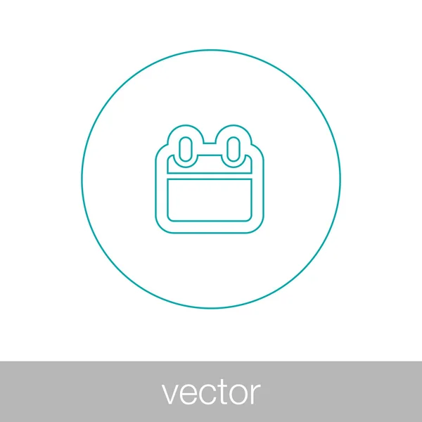 Icono de calendario - Icono de horario — Vector de stock
