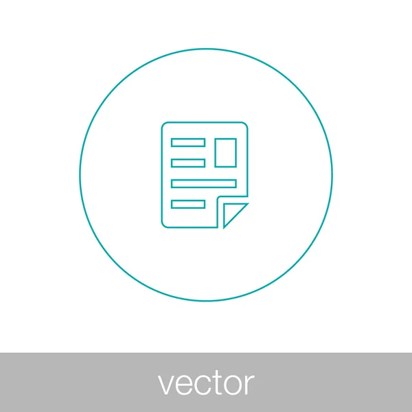 Documentos - Concepto de icono de ilustración de contrato empresarial en plano — Archivo Imágenes Vectoriales