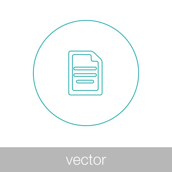 Documentos - Concepto de icono de ilustración de contrato empresarial en plano — Vector de stock