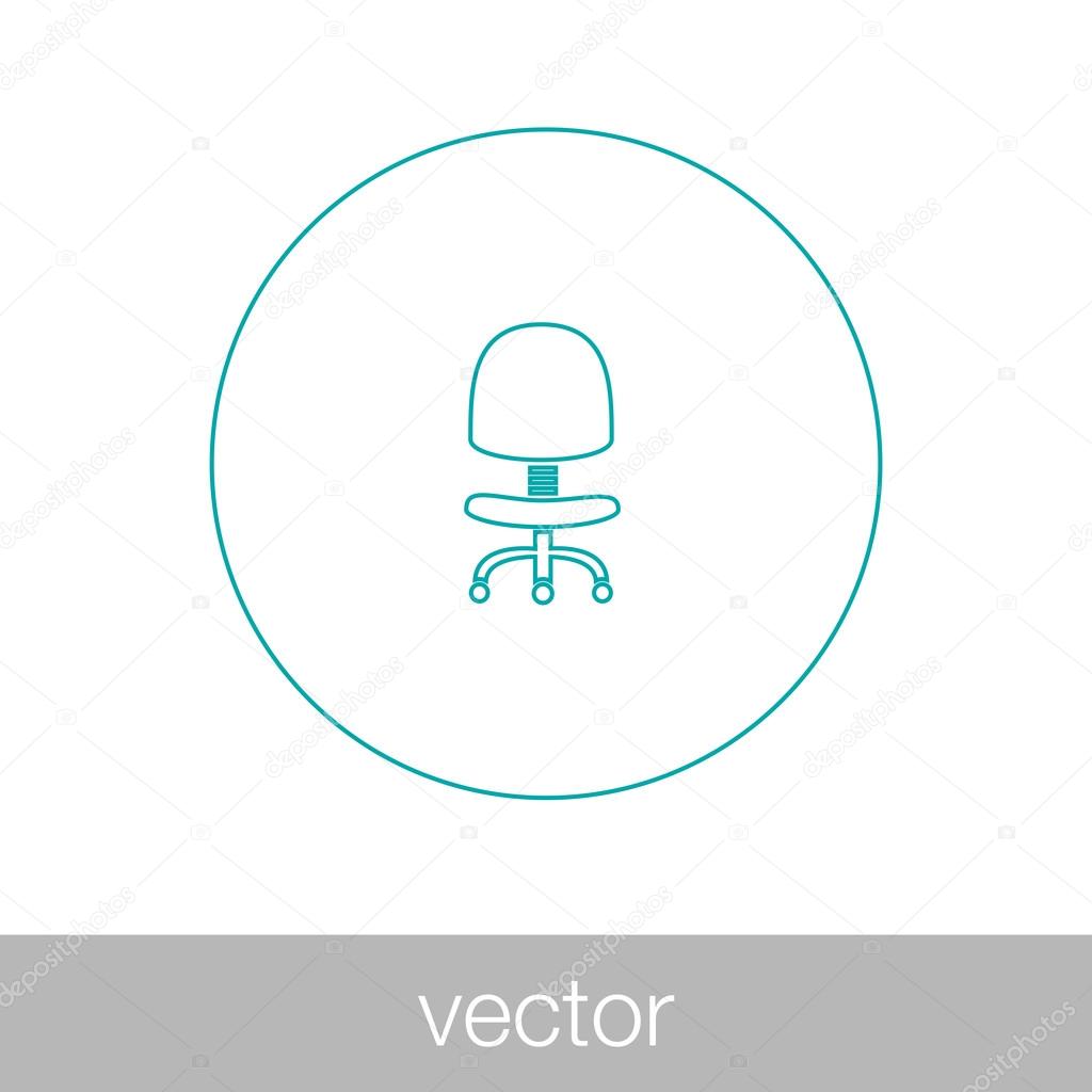 Modern vector office chair graphic — Stock Vector © Mr_Graphic_Designer