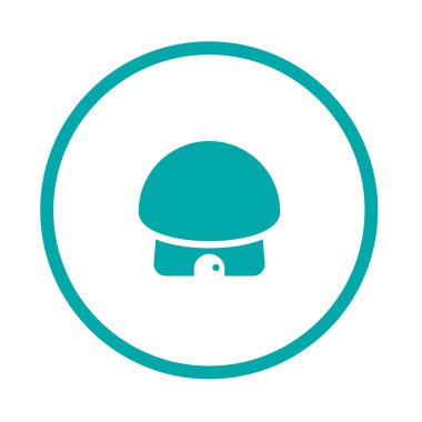 mantar simgesi. kavram düz stil tasarım çizim simgesi.