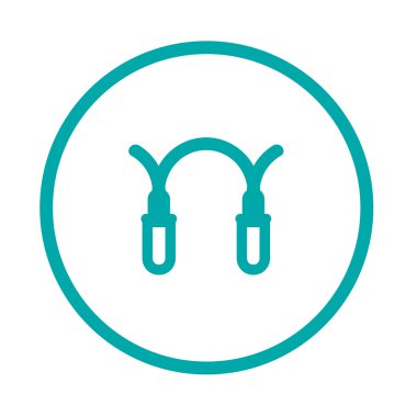 Noel ışık düz simgesi