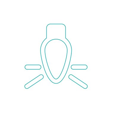 Noel ışık düz simgesi