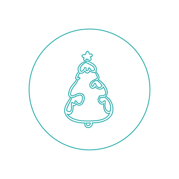 Ícone de árvore de Natal — Fotografia de Stock