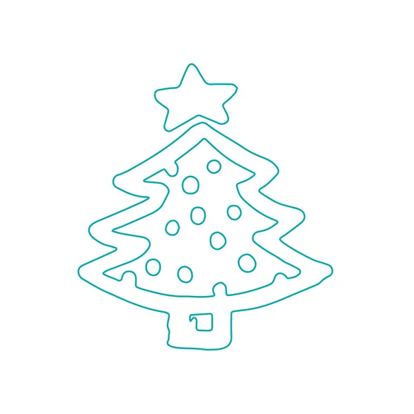 Boże Narodzenie drzewo ikona — Zdjęcie stockowe