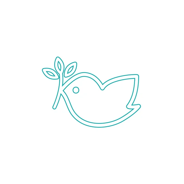 Icône d'oiseau. Concept plat design illustration icône . — Photo