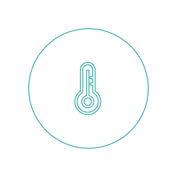 Thermometer pictogram. Concept platte ontwerp illustratie stijlicoon. — Stockfoto