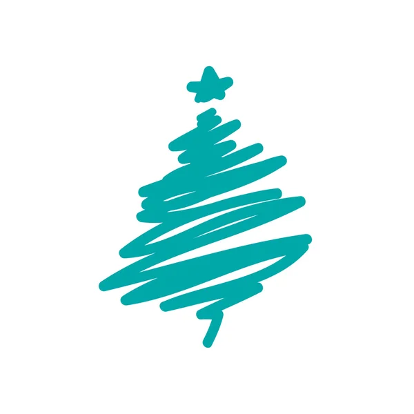 Christmas tree icon — Stock Photo, Image