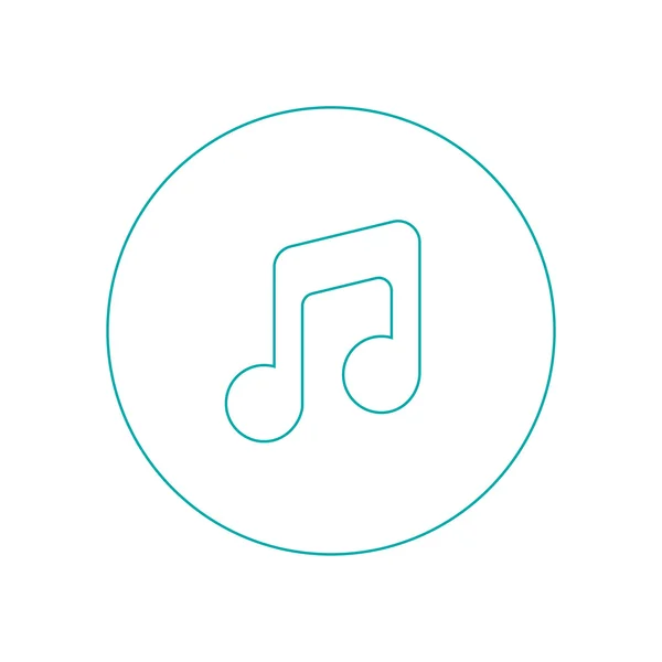 Music note icon — Stock Photo, Image