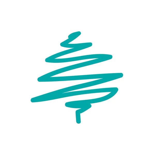 Kerstboom pictogram — Stockfoto