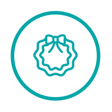 Holly ile Noel ve kış dekorasyon. Kavram düz stil d