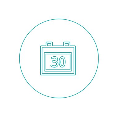 Kağıt Aralık Takvim tasarım simgesi.