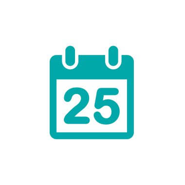 Kağıt Aralık Takvim tasarım simgesi.