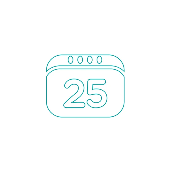 Paper december calender design icon. — Stock Photo, Image