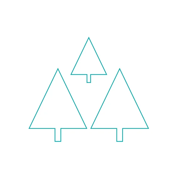 Noel ağacı simgesini — Stok fotoğraf