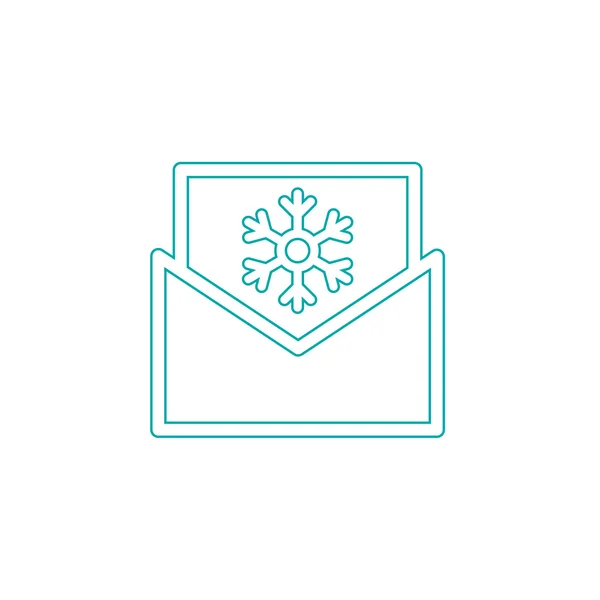 Simple icon letter in an envelope.