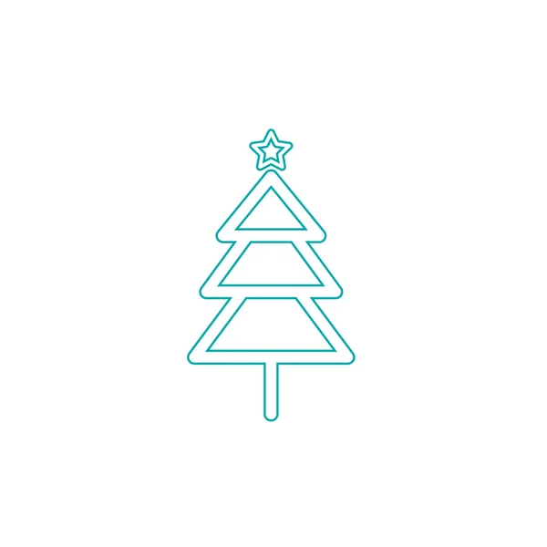 Kerstboom pictogram — Stockfoto