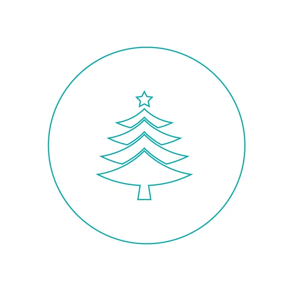 圣诞节树图标 — 图库照片