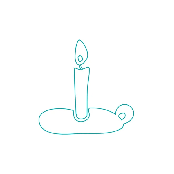 Christmas Candle icon — Stock Photo, Image