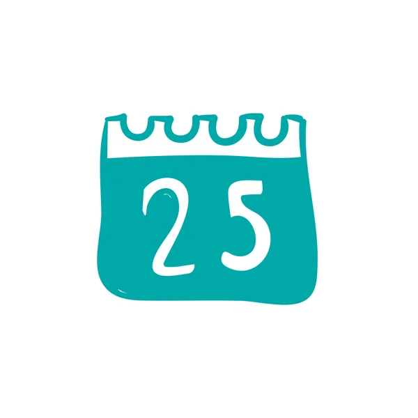 Paper december calender design icon. — Stock Photo, Image