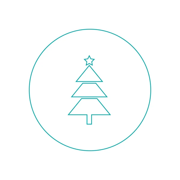 Kerstboom pictogram — Stockfoto