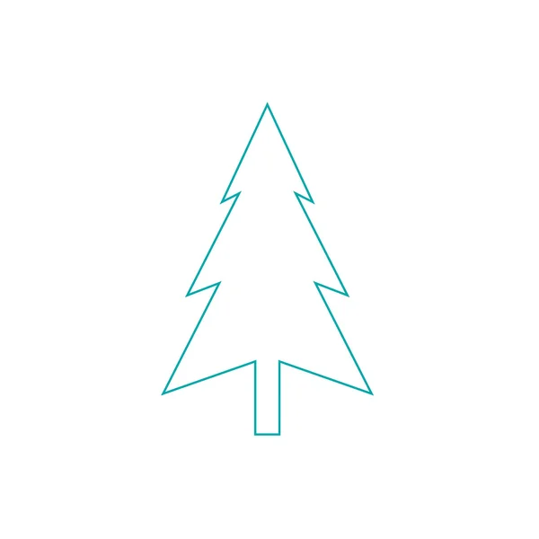 クリスマス ツリーのアイコン — ストック写真