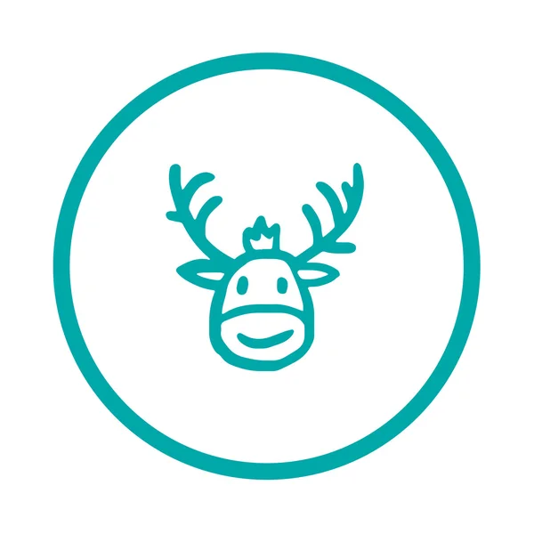 Rudolf  Reindeer icon — Stock Photo, Image